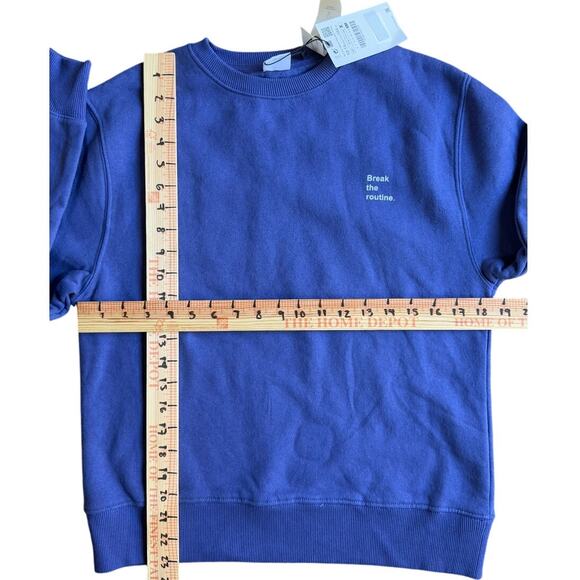 NWT ZARA Girls Printed Washed Sweatshirt Blue Purple Size 13/14 Kids Tween - Picture 6 of 6